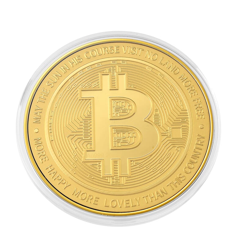 24K Gold Eagle & Bitcoin – Legacy Meets Digital Gold Collector’s Edition Coin Embossed Sheet 20mg