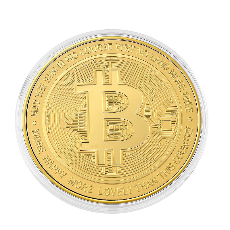 24K Gold Eagle & Bitcoin – Legacy Meets Digital Gold Collector’s Edition Coin Embossed Sheet 20mg