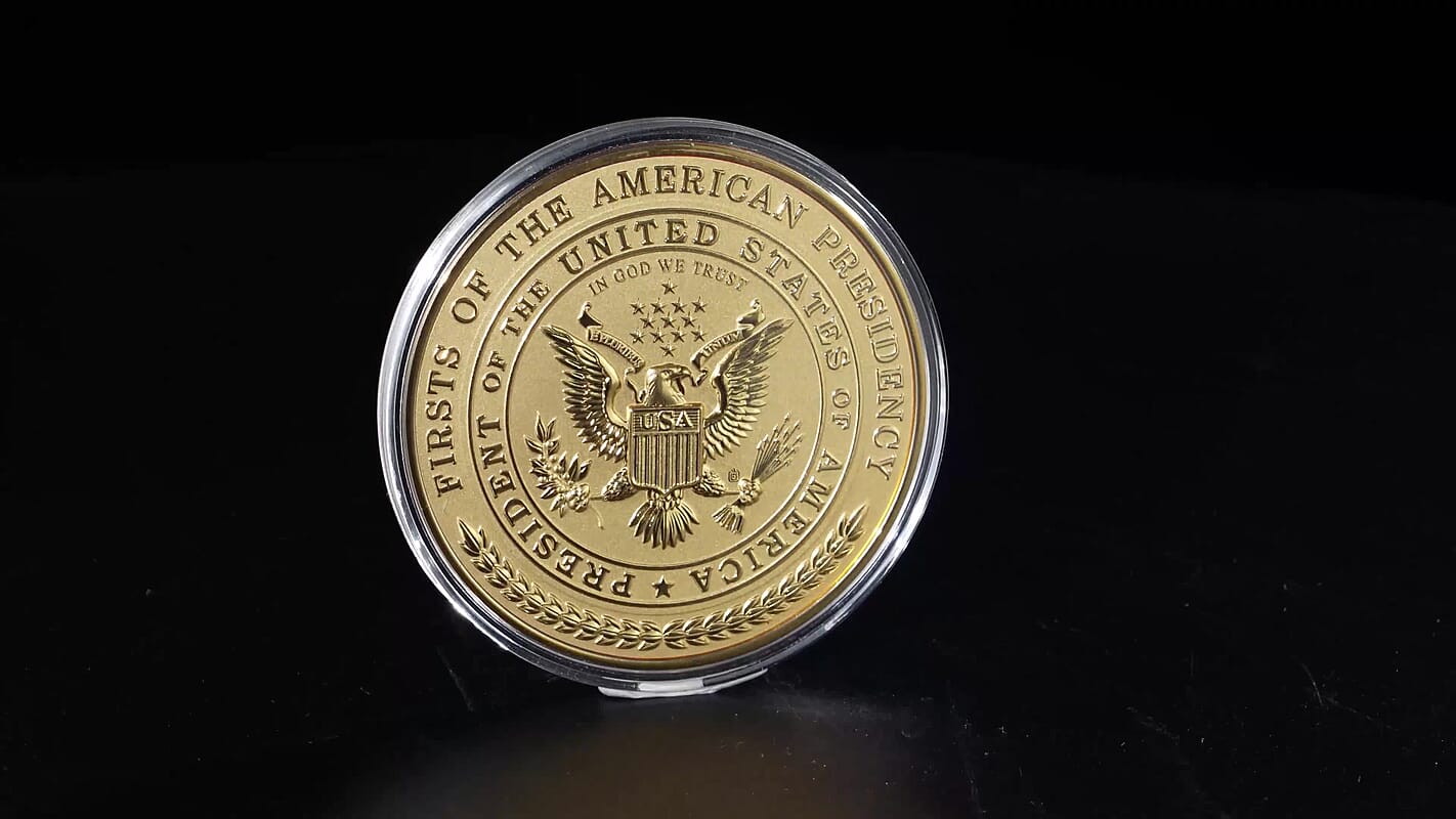 24K Gold Eagle & Bitcoin – Legacy Meets Digital Gold Collector’s Edition Coin Embossed Sheet 20mg