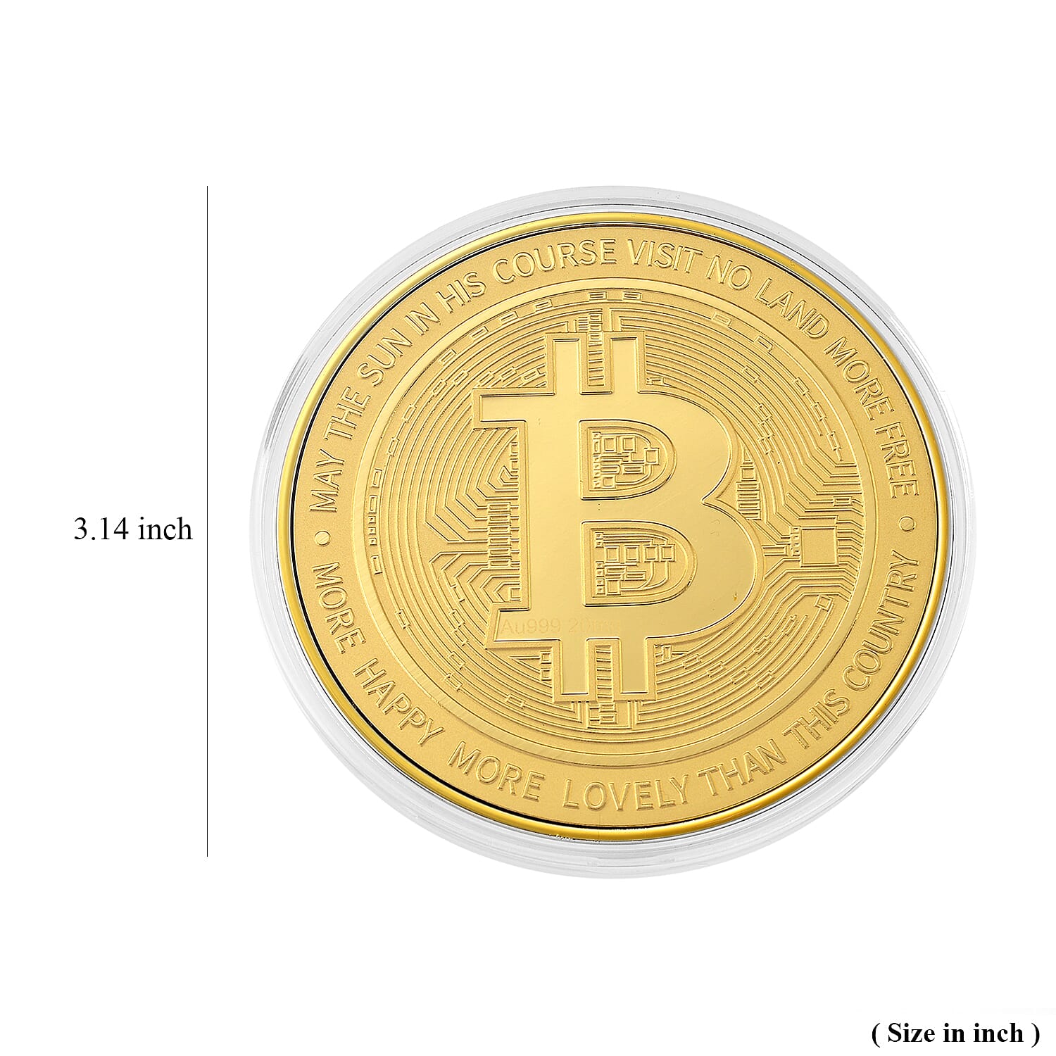 24K Gold Eagle & Bitcoin – Legacy Meets Digital Gold Collector’s Edition Coin Embossed Sheet 20mg