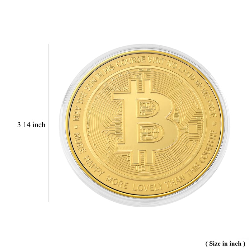 24K Gold Eagle & Bitcoin – Legacy Meets Digital Gold Collector’s Edition Coin Embossed Sheet 20mg