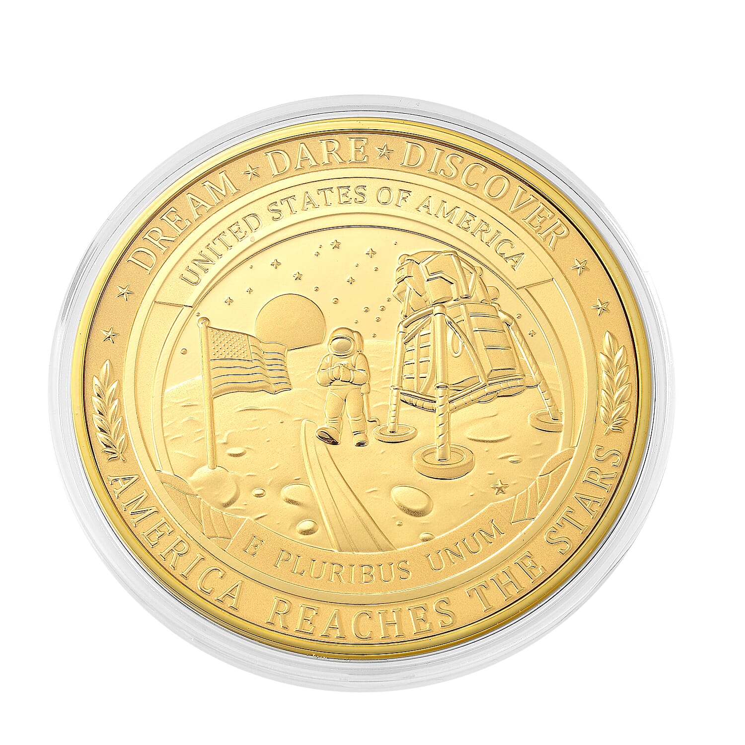 24k Gold The Journey That Changed the World Coin Embossed Sheet 20mg