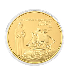 24k Gold The Journey That Changed the World Coin Embossed Sheet 20mg