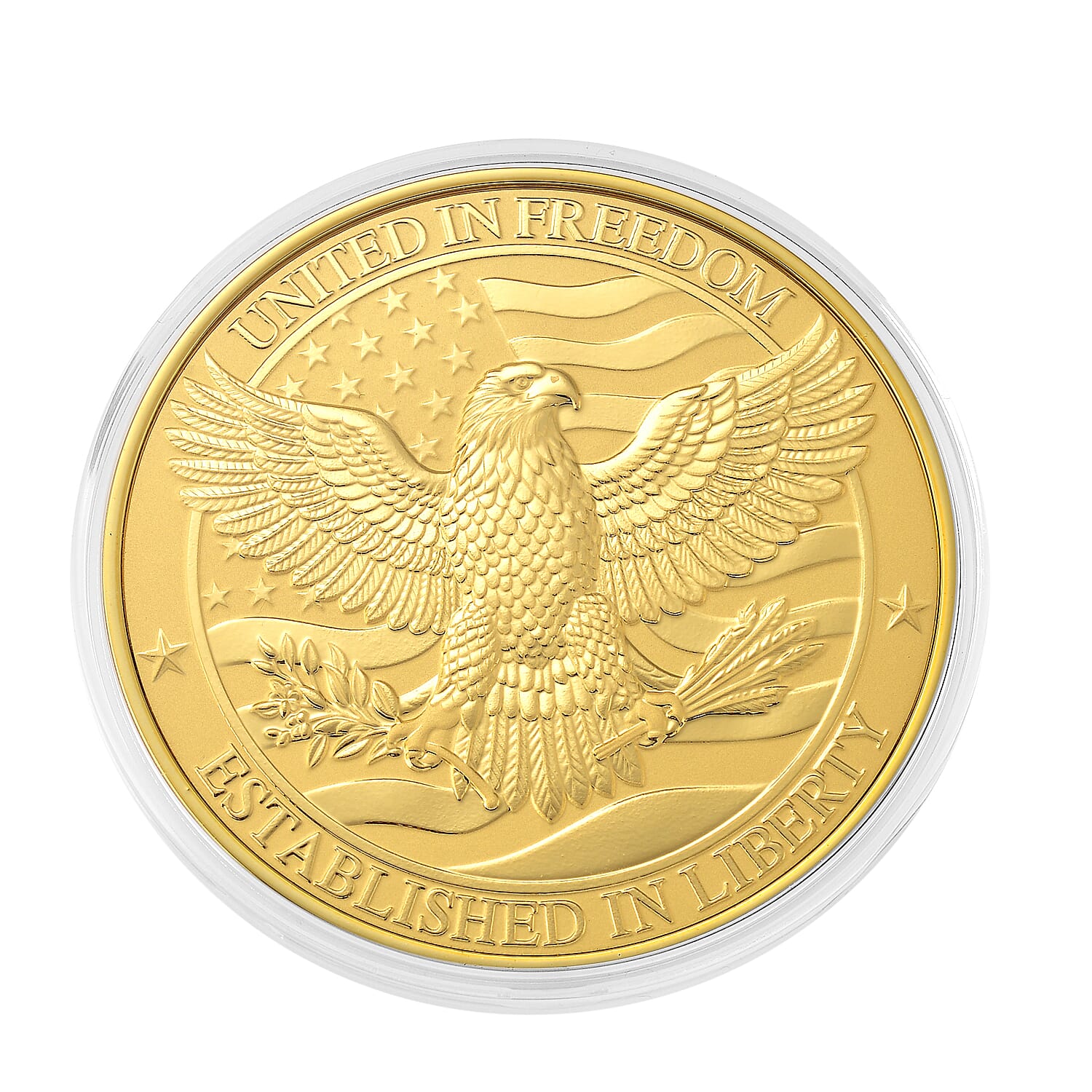 24K Gold Pillars of America – Strength of a Nation Coin Embossed Sheet 20mg