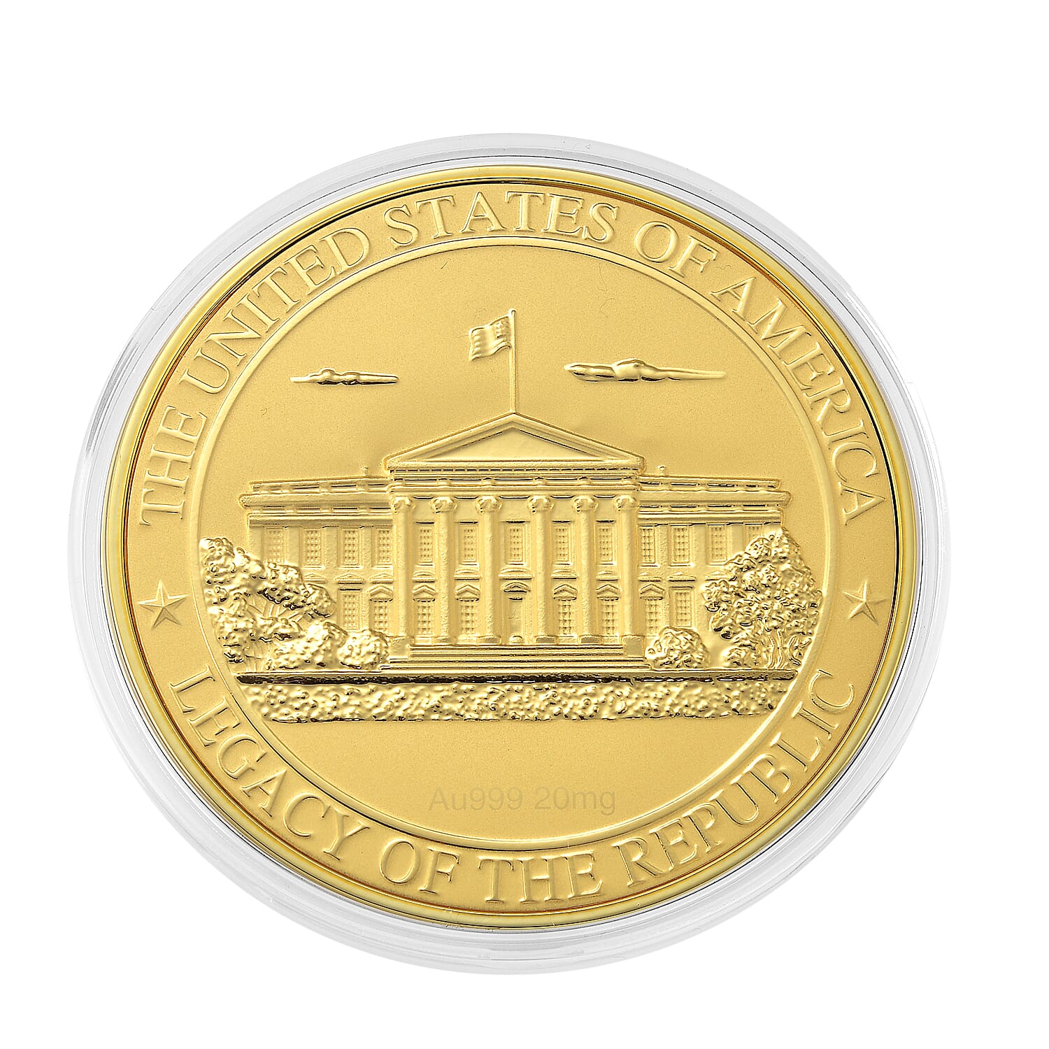 24K Gold Pillars of America – Strength of a Nation Coin Embossed Sheet 20mg