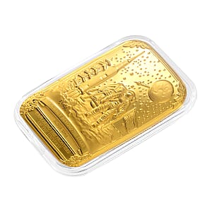 24K Yellow Gold Journey Beyond The Stars Embossed Sheet (31x45.5mm) 10mg