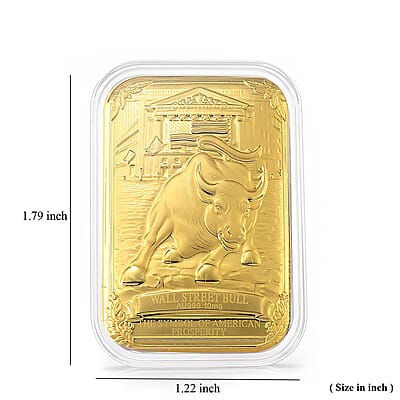 Wall Street Bull 24k Gold Embossed Sheet 10mg