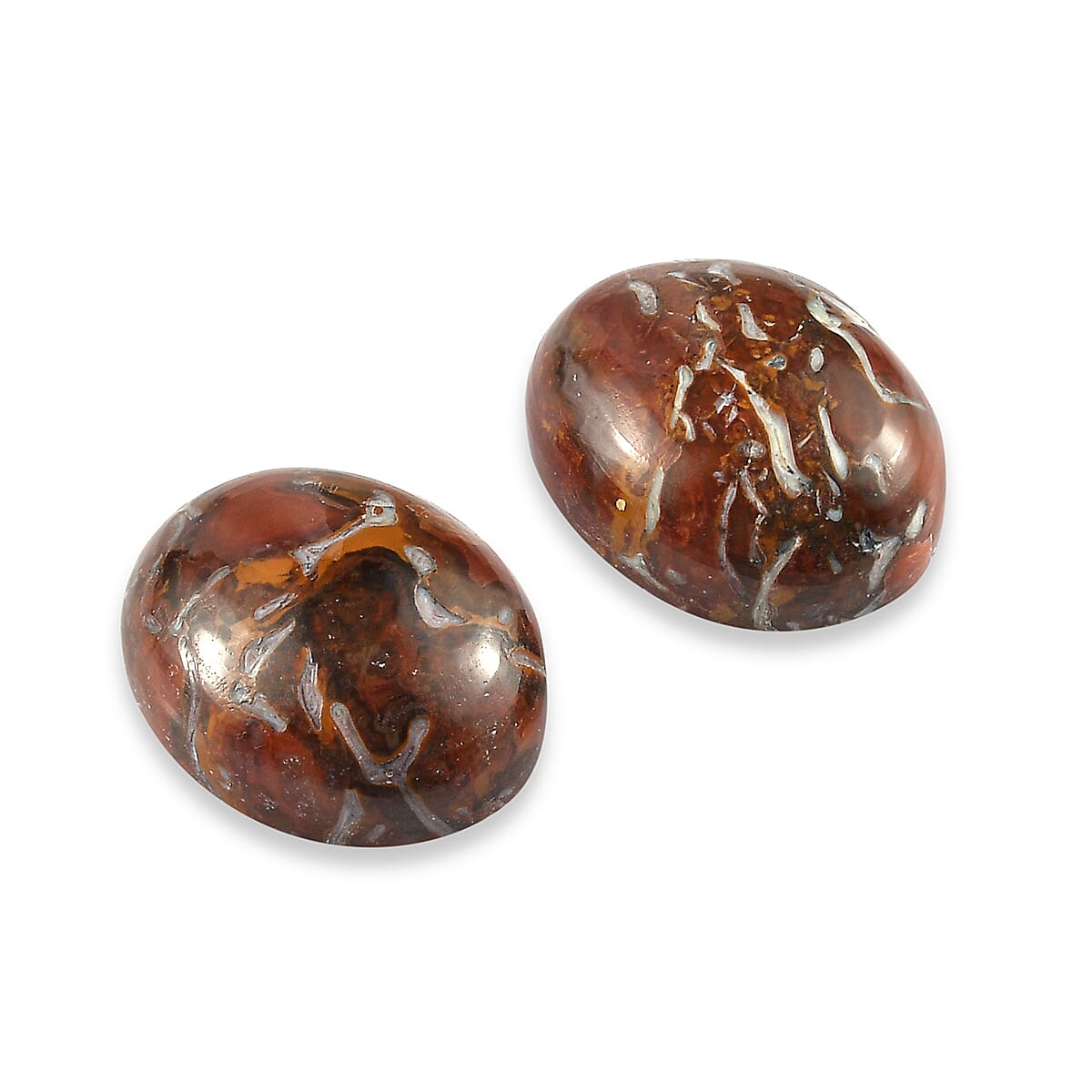 AAA Corprolite Set of 2 (Ovl 9x7 mm) 3.42 ctw