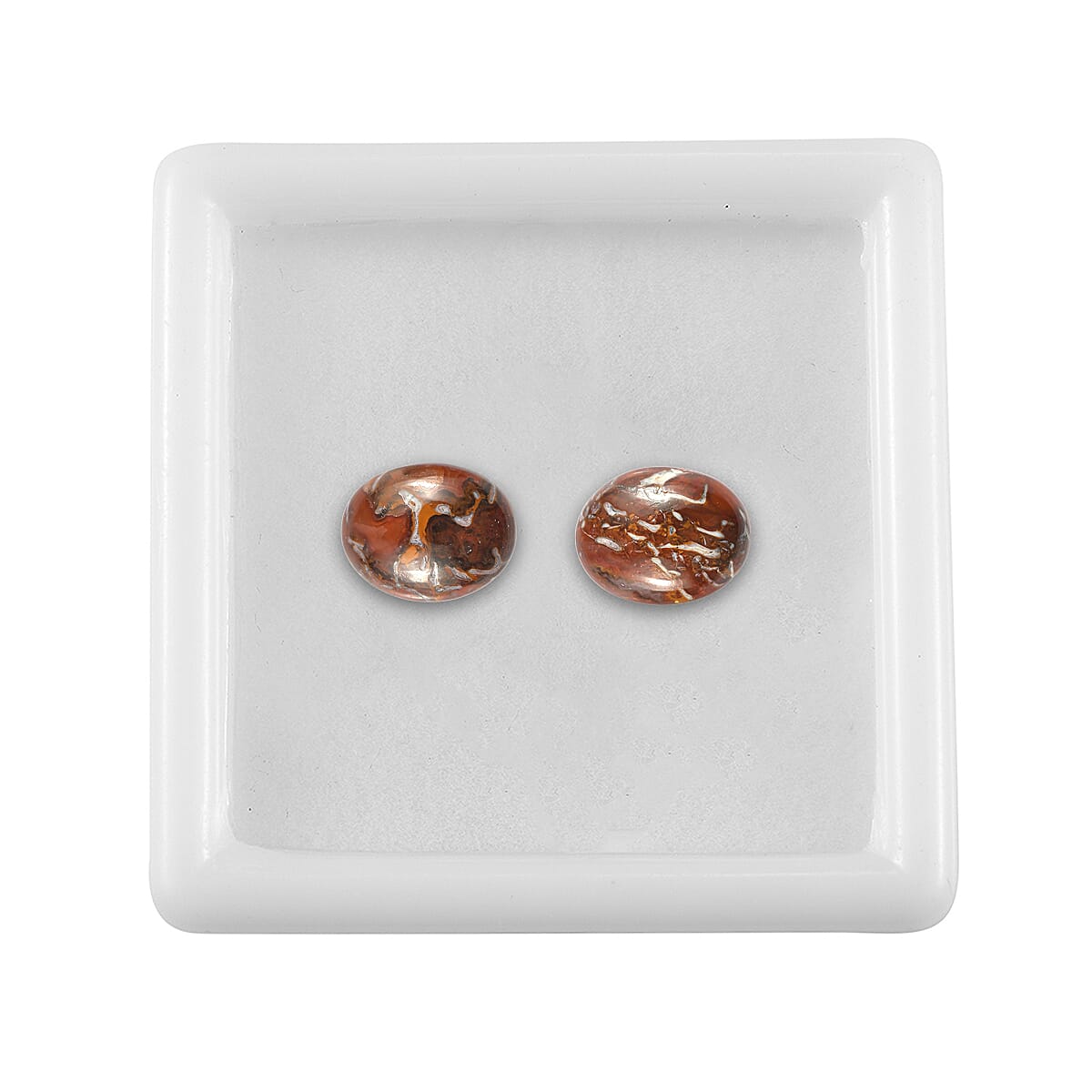 AAA Corprolite Set of 2 (Ovl 9x7 mm) 3.42 ctw