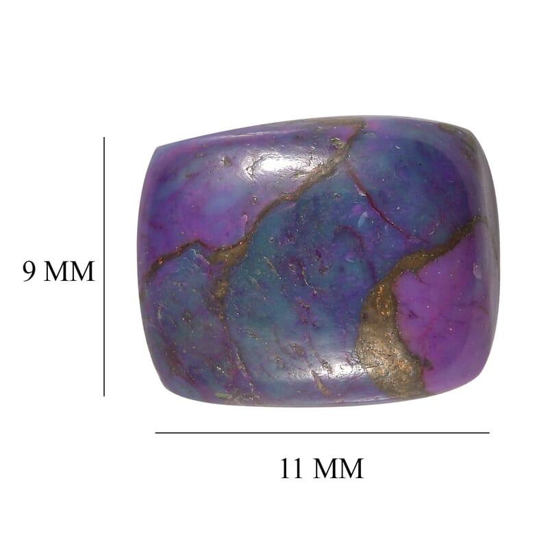 Mojave Purple Turquoise (Cush 11x9 mm) 3.76 ctw