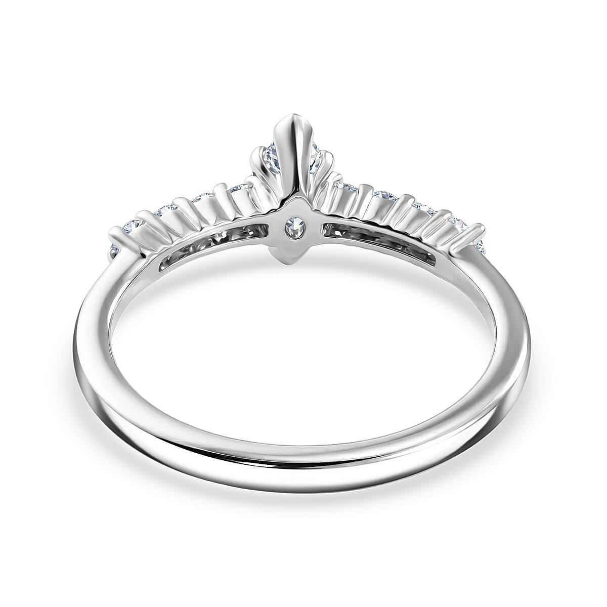 Luxuriant Lab Grown Diamond E-F VS 0.50 ctw Ring in 10K White Gold (Size 7.0) image number 4