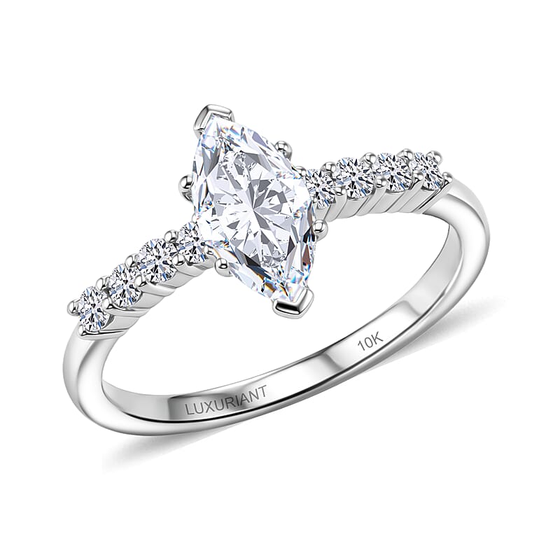 Luxuriant Lab Grown Diamond G-H SI 1.00 ctw Ring in 10K White Gold (Size 10.0)