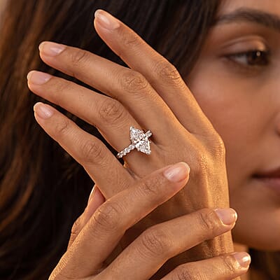 Luxuriant Lab Grown Diamond G-H SI 1.00 ctw Ring in 10K White Gold (Size 10.0)