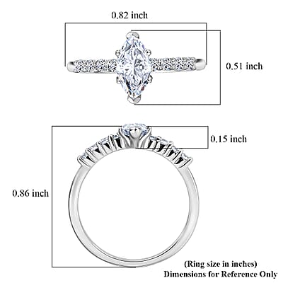 Luxuriant Lab Grown Diamond G-H SI 1.00 ctw Ring in 10K White Gold (Size 10.0)