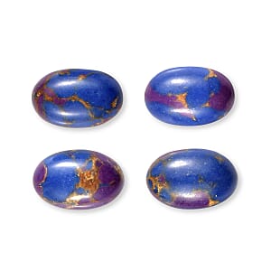 Mojave Purple Turquoise Set of 4 (Ovl 6x4 mm) 1.56 ctw