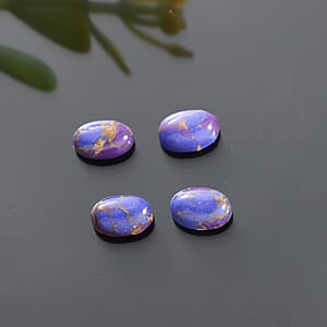 Mojave Purple Turquoise Set of 4 (Ovl 6x4 mm) 1.56 ctw