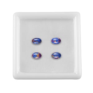 Mojave Purple Turquoise Set of 4 (Ovl 6x4 mm) 1.56 ctw
