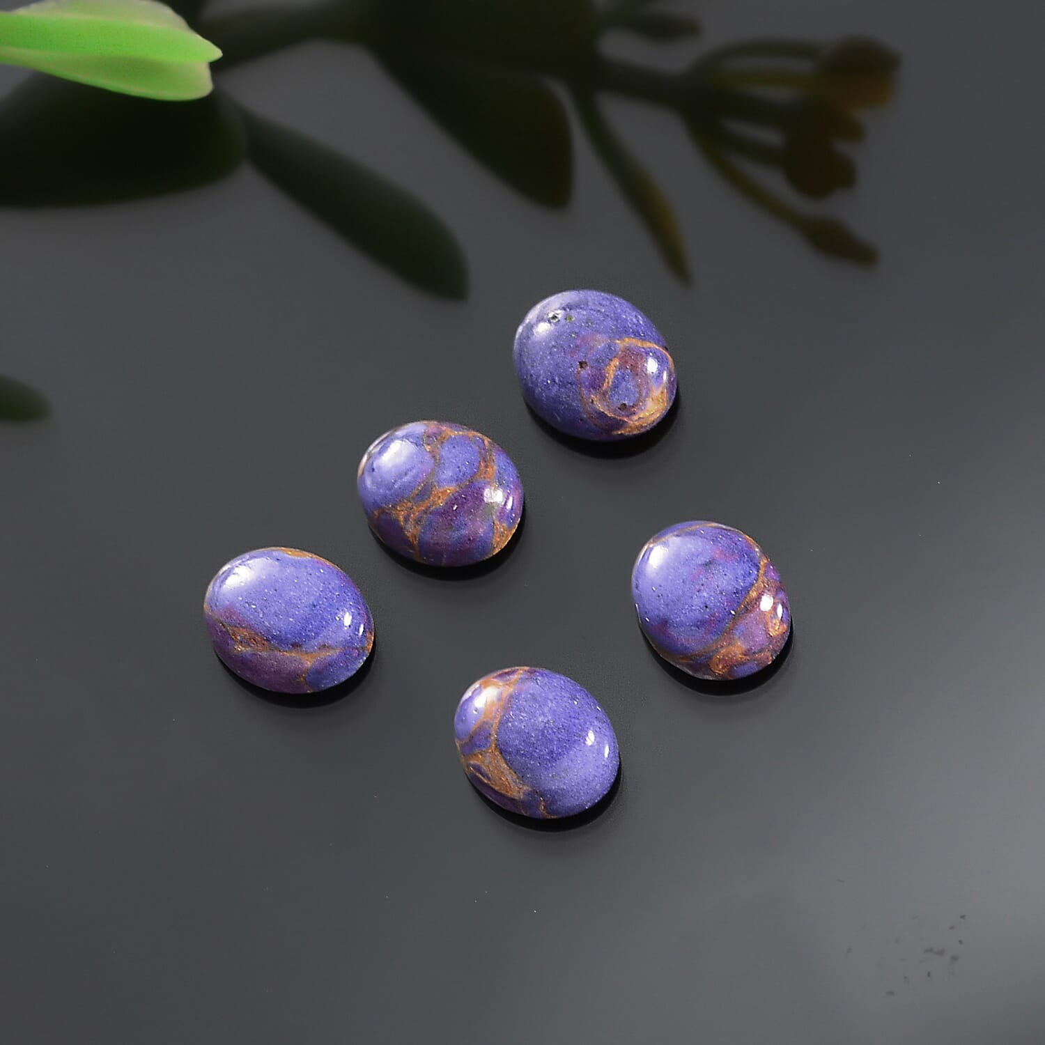 Mojave Purple Turquoise Set of 5 (Ovl 6x5 mm) 2.74 ctw
