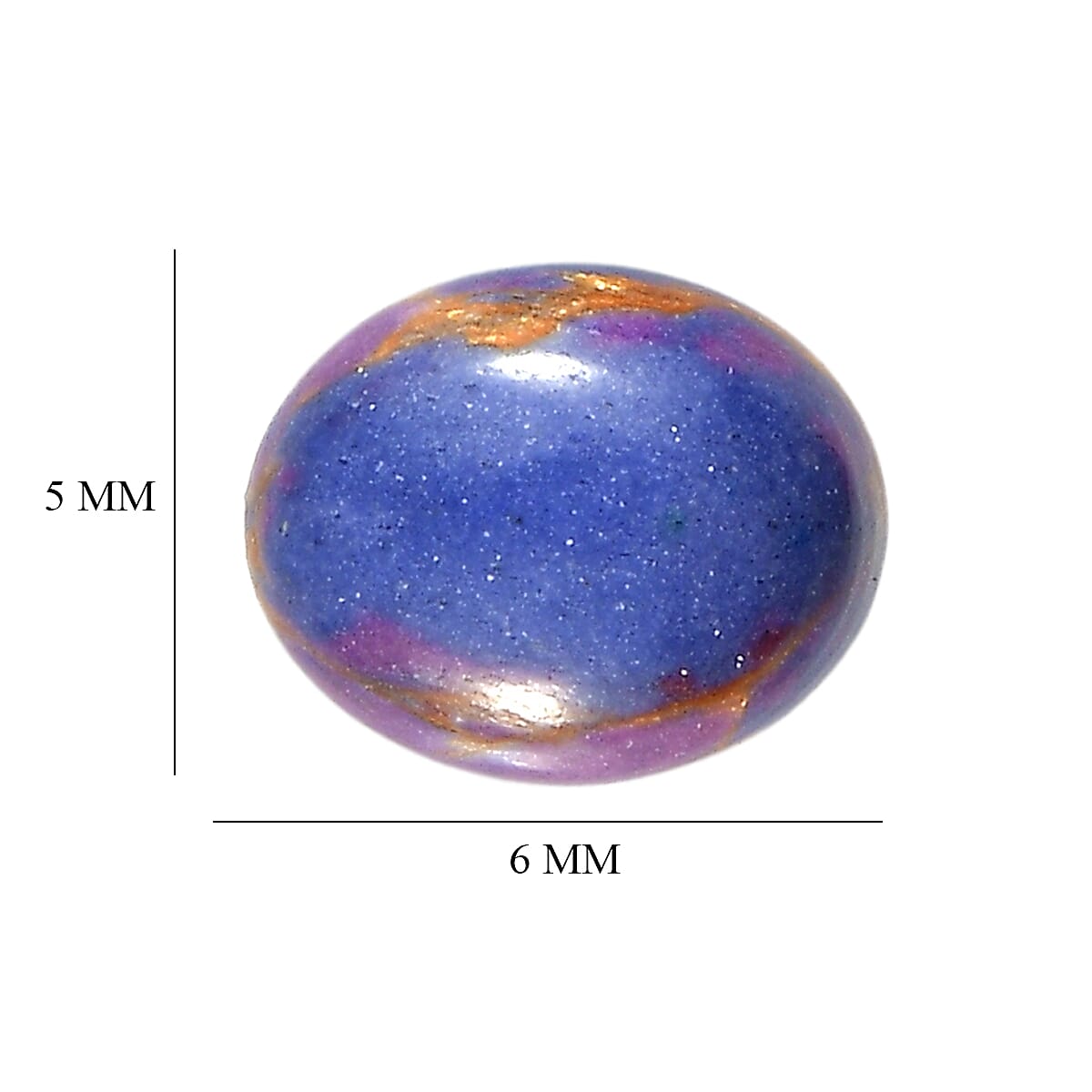 Mojave Purple Turquoise Set of 5 (Ovl 6x5 mm) 2.74 ctw