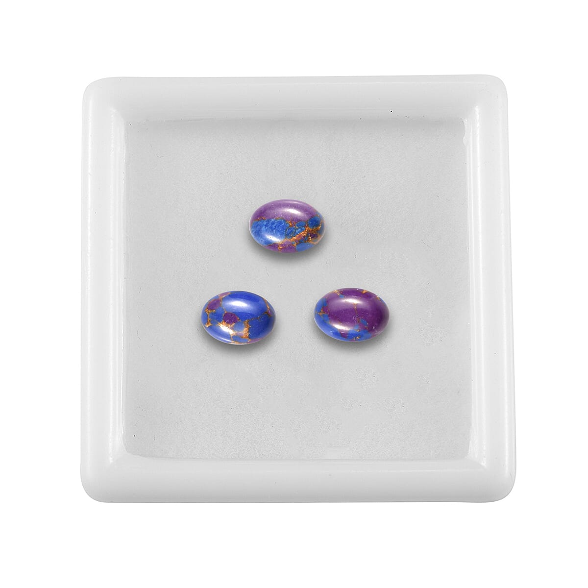 Mojave Purple Turquoise Set of 3 (Ovl 7x5 mm) 2.50 ctw image number 3