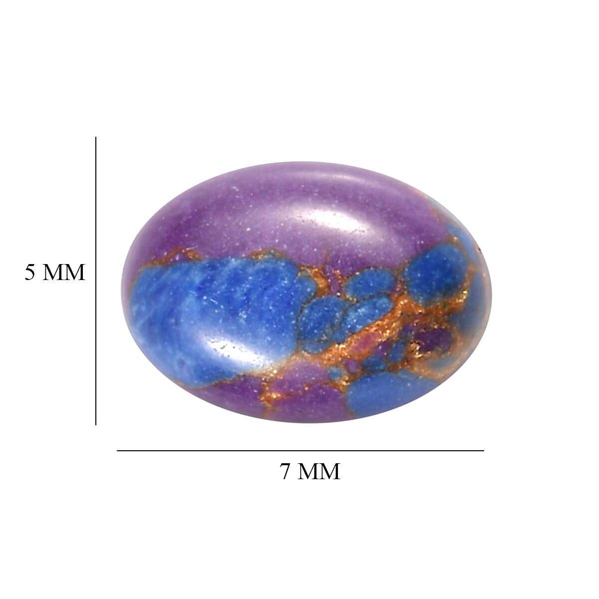 Mojave Purple Turquoise Set of 3 (Ovl 7x5 mm) 2.50 ctw image number 4