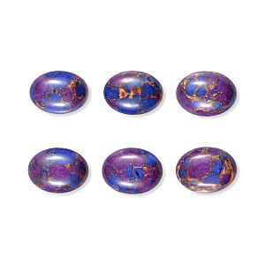 Mojave Purple Turquoise Set of 6 (Ovl 8x6 mm) 7.31 ctw