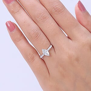 Luxuriant Lab Grown Diamond E-F VS 1.00 ctw Ring in 10K White Gold (Size 7.0)