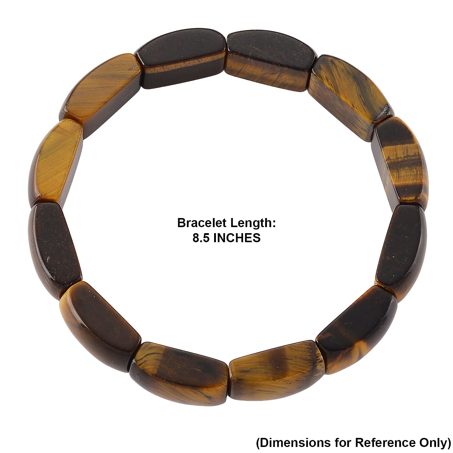 Yellow Tigers Eye 150.00 ctw Stretch Bracelet