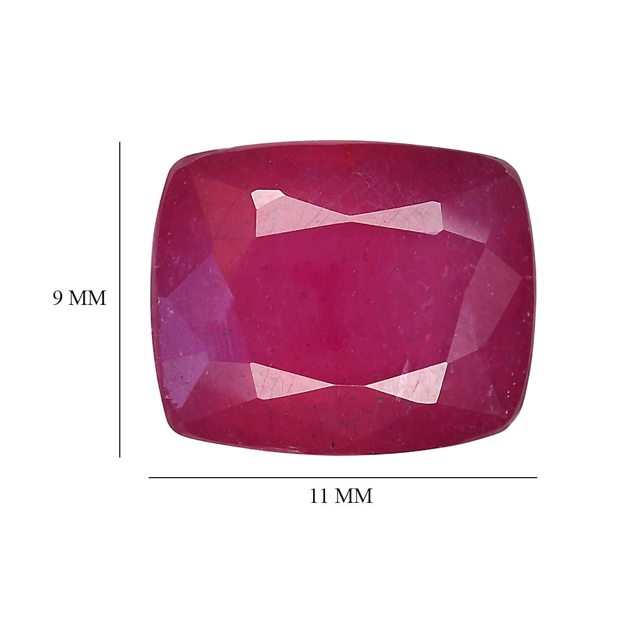 Niassa Ruby (FF) (Cush 11x9 mm) 6.22 ctw