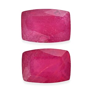 Niassa Ruby (FF) Set of 2 (Cush 6x4 mm) 1.50 ctw