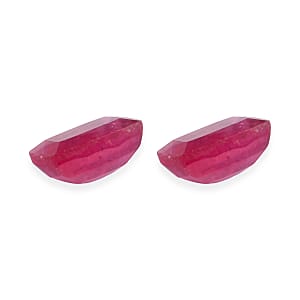 Niassa Ruby (FF) Set of 2 (Cush 6x4 mm) 1.50 ctw