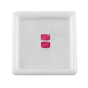 Niassa Ruby (FF) Set of 2 (Cush 6x4 mm) 1.50 ctw