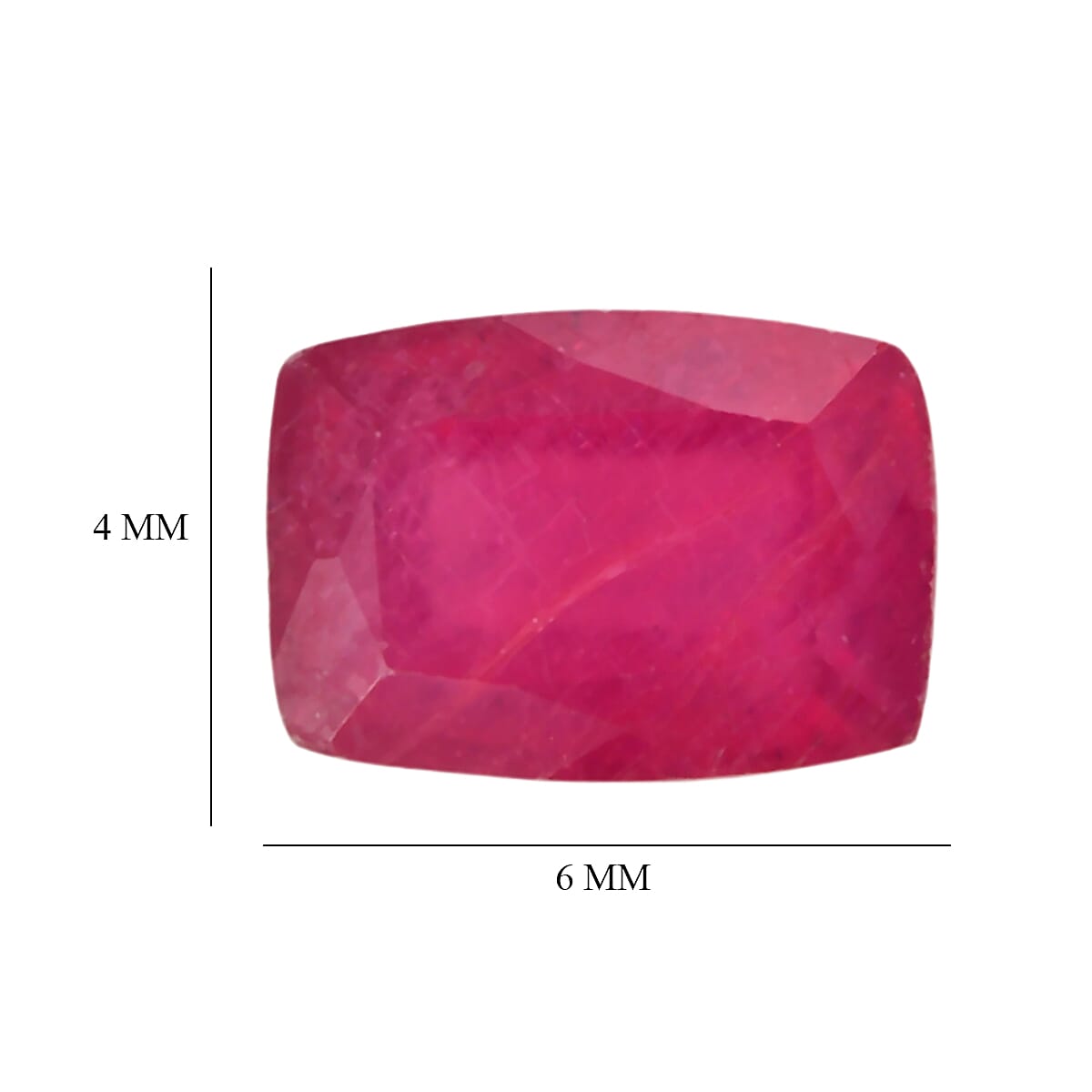 Niassa Ruby (FF) Set of 2 (Cush 6x4 mm) 1.50 ctw image number 4
