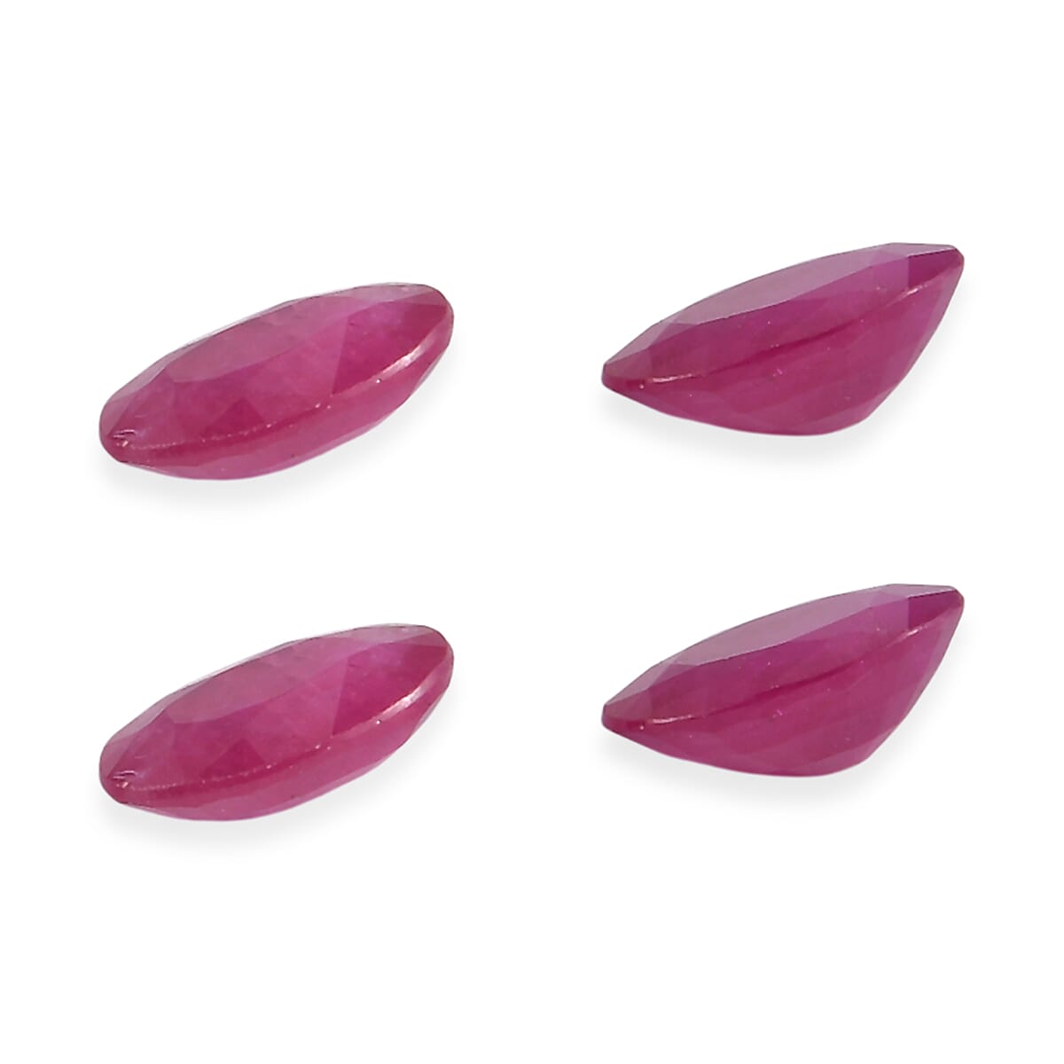 Niassa Ruby (FF) Set of 4 (Ovr 6x4 mm) 2.09 ctw