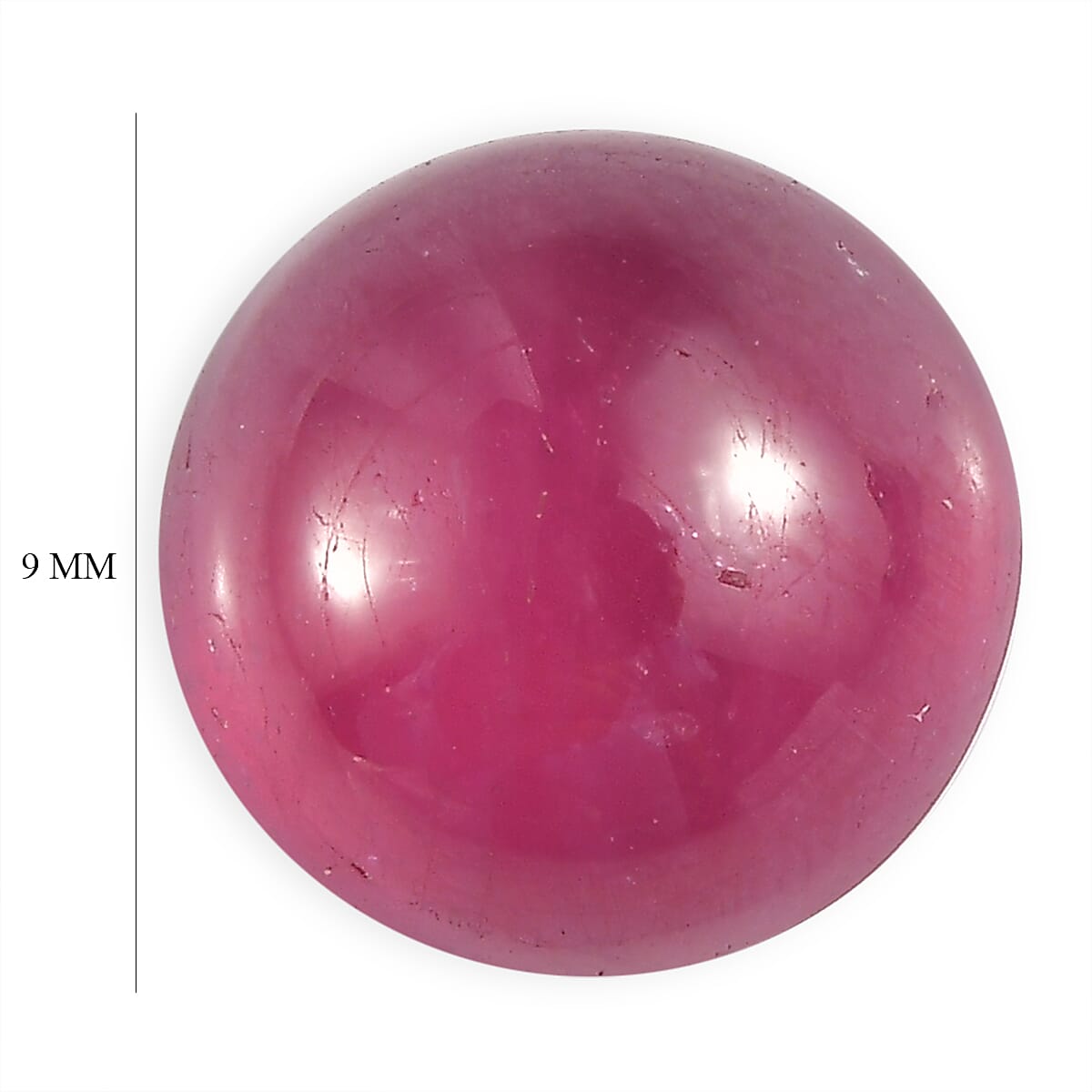 Premium Niassa Ruby (FF) (Rnd 9 mm) 3.39 ctw image number 4