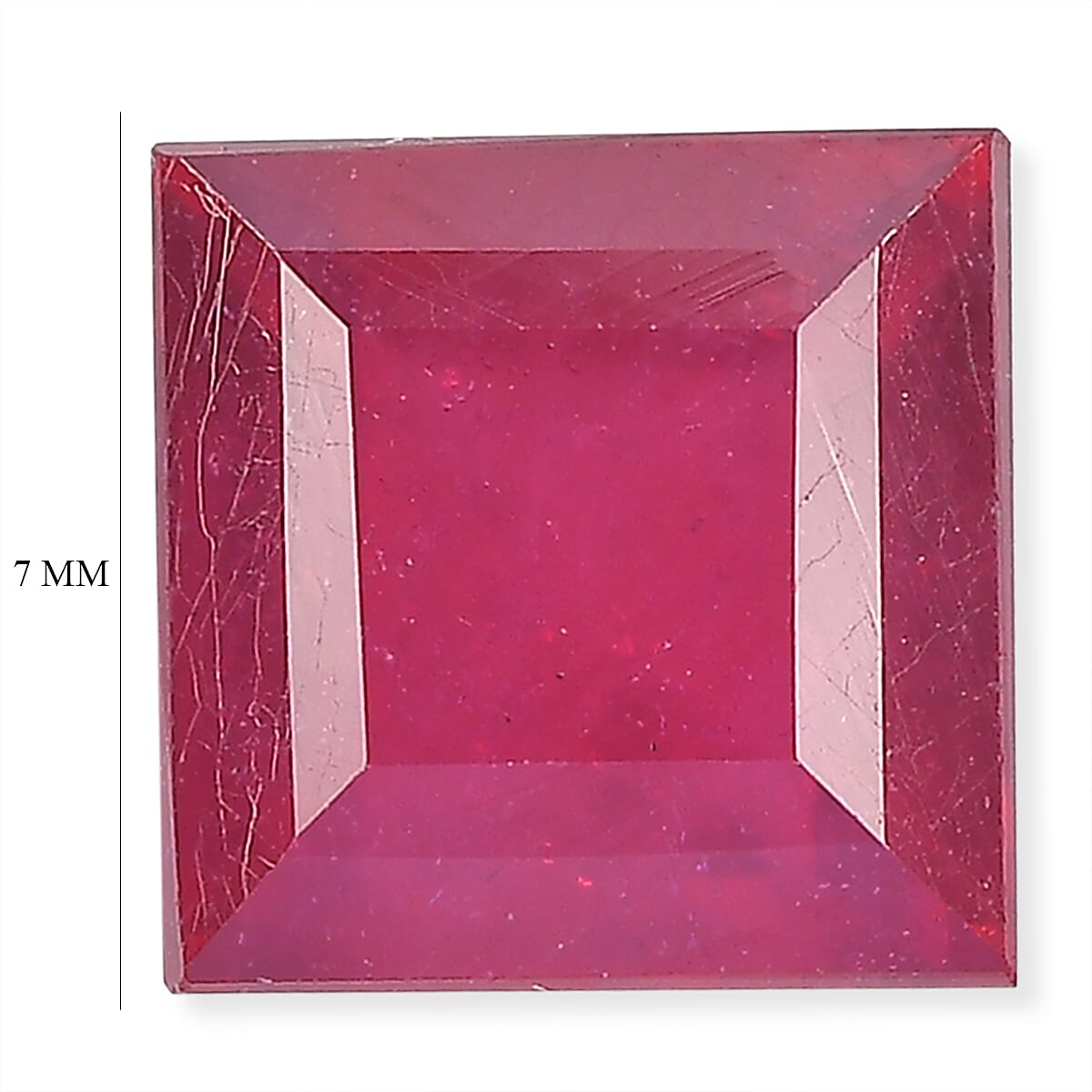Niassa Ruby (FF) (Sqr 7 mm) 2.06 ctw image number 4