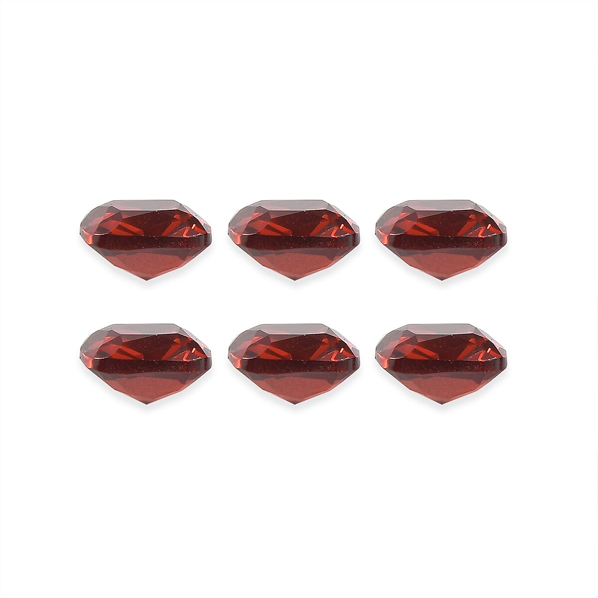 Premium Mozambique Garnet Set of 6 (Cush 5x5 mm) 3.90 ctw image number 2