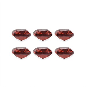 Premium Mozambique Garnet Set of 6 (Cush 5x5 mm) 3.90 ctw
