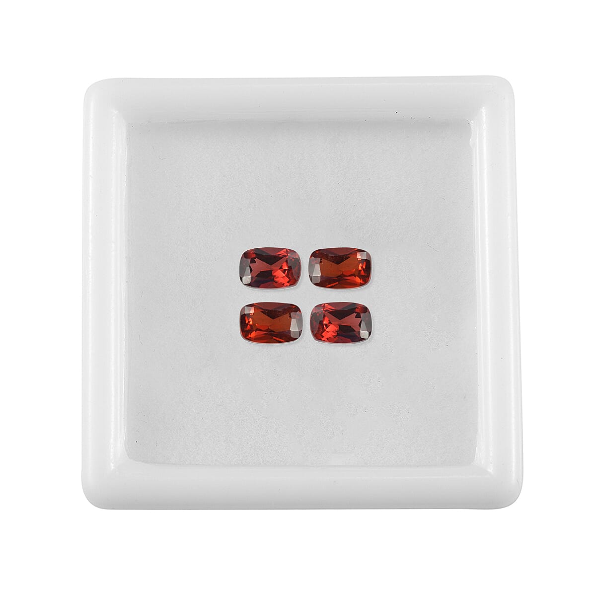 Mozambique Garnet Set of 4 (Cush 6x4 mm) 2.43 ctw