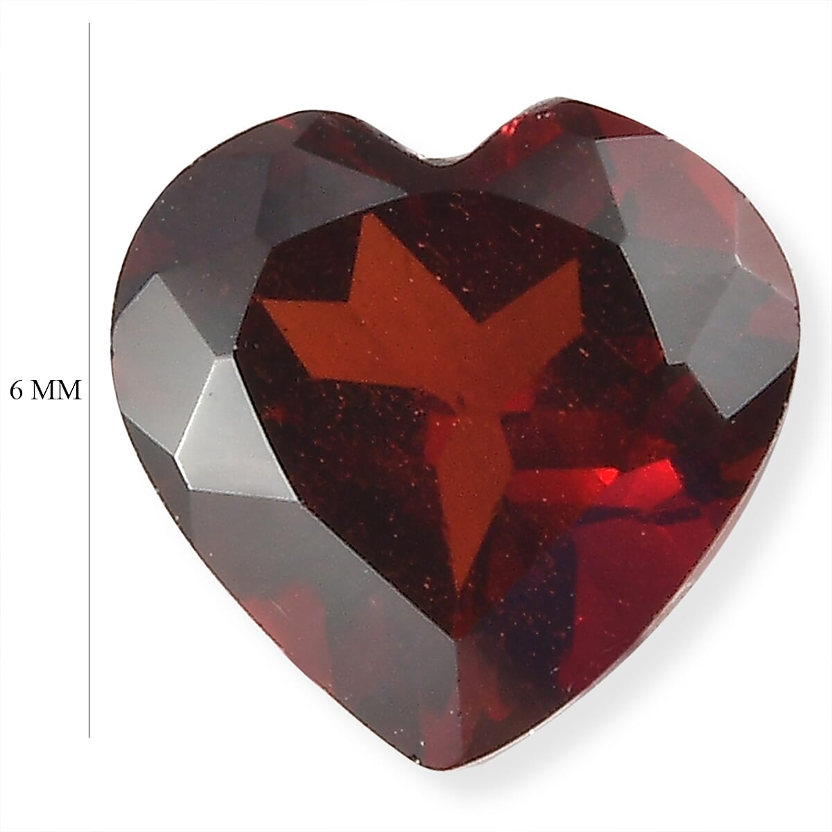 Premium Mozambique Garnet (Hrt 6 mm) 0.73 ctw