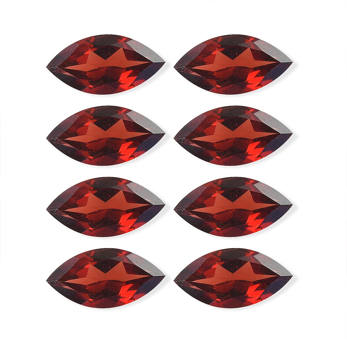 Mozambique Garnet Set of 8 (Mrq 12x6 mm) 15.53 ctw