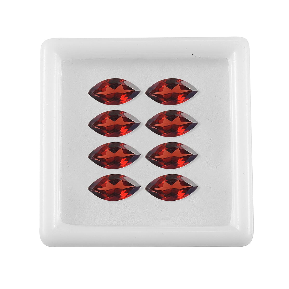 Mozambique Garnet Set of 8 (Mrq 12x6 mm) 15.53 ctw