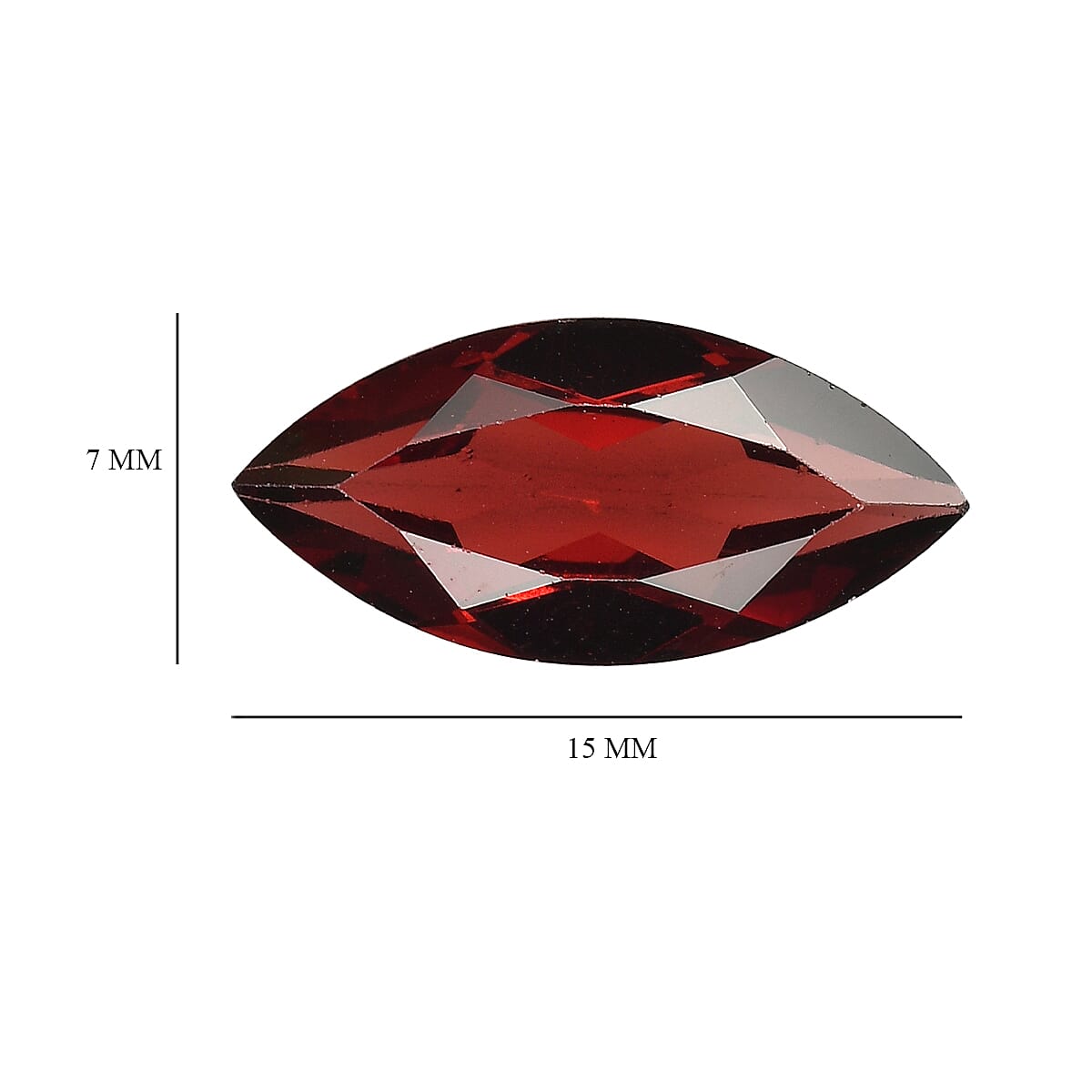 Mozambique Garnet (Mrq 15x7 mm) 2.94 ctw image number 4