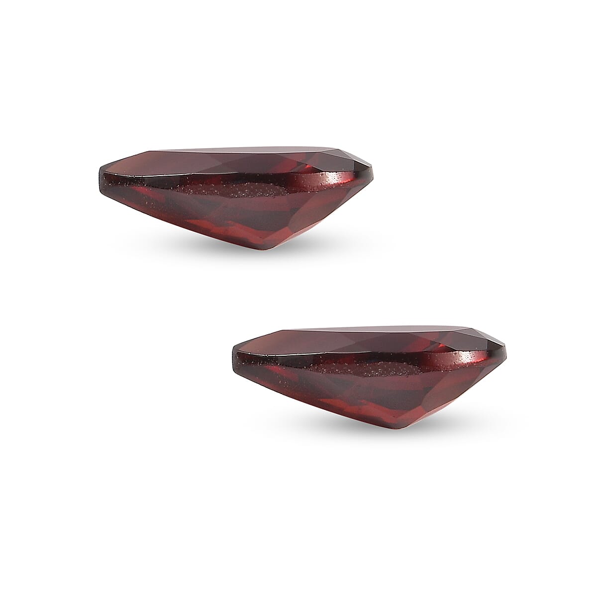 Premium Mozambique Garnet Set of 2 (Pear 10x7 mm) 3.53 ctw