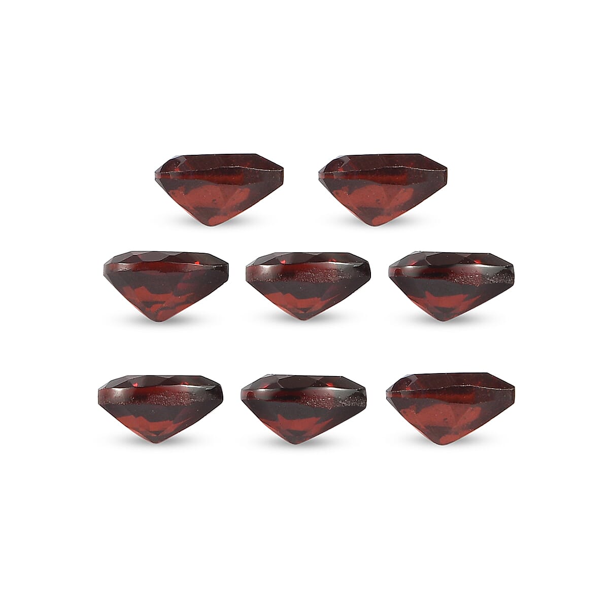 Premium Mozambique Garnet Set of 8 (Pear 5x4 mm) 3.23 ctw