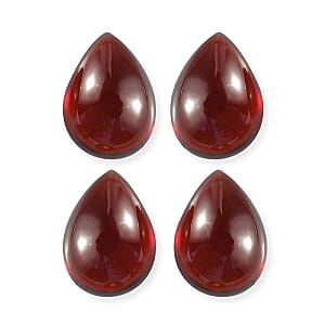 Premium Mozambique Garnet Set of 4 (Pear 7x5 mm) 3.60 ctw