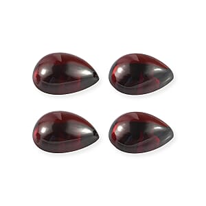 Premium Mozambique Garnet Set of 4 (Pear 7x5 mm) 3.60 ctw