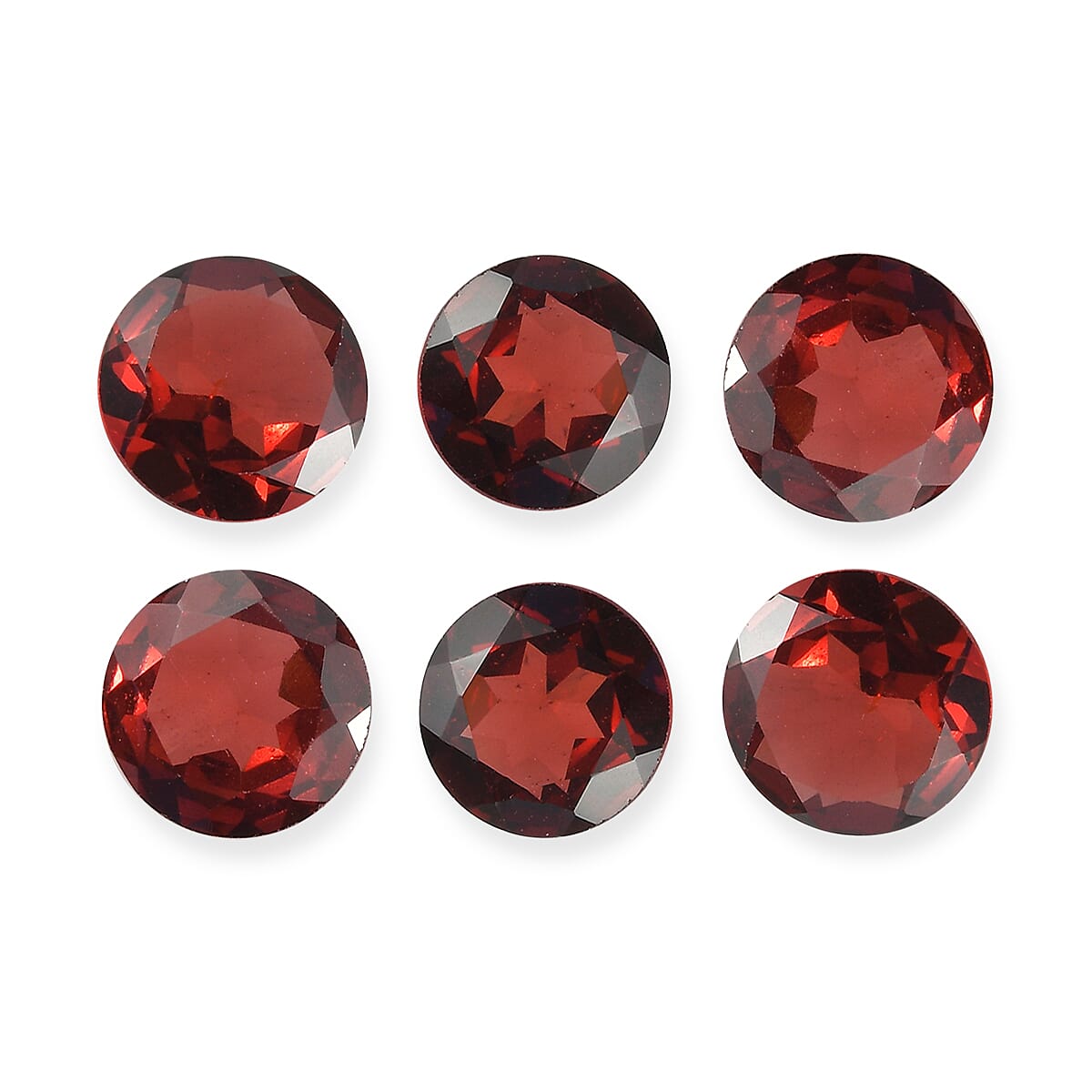 Mozambbique Garnet Set of 6 (Rnd 7 mm) 7.45 ctw