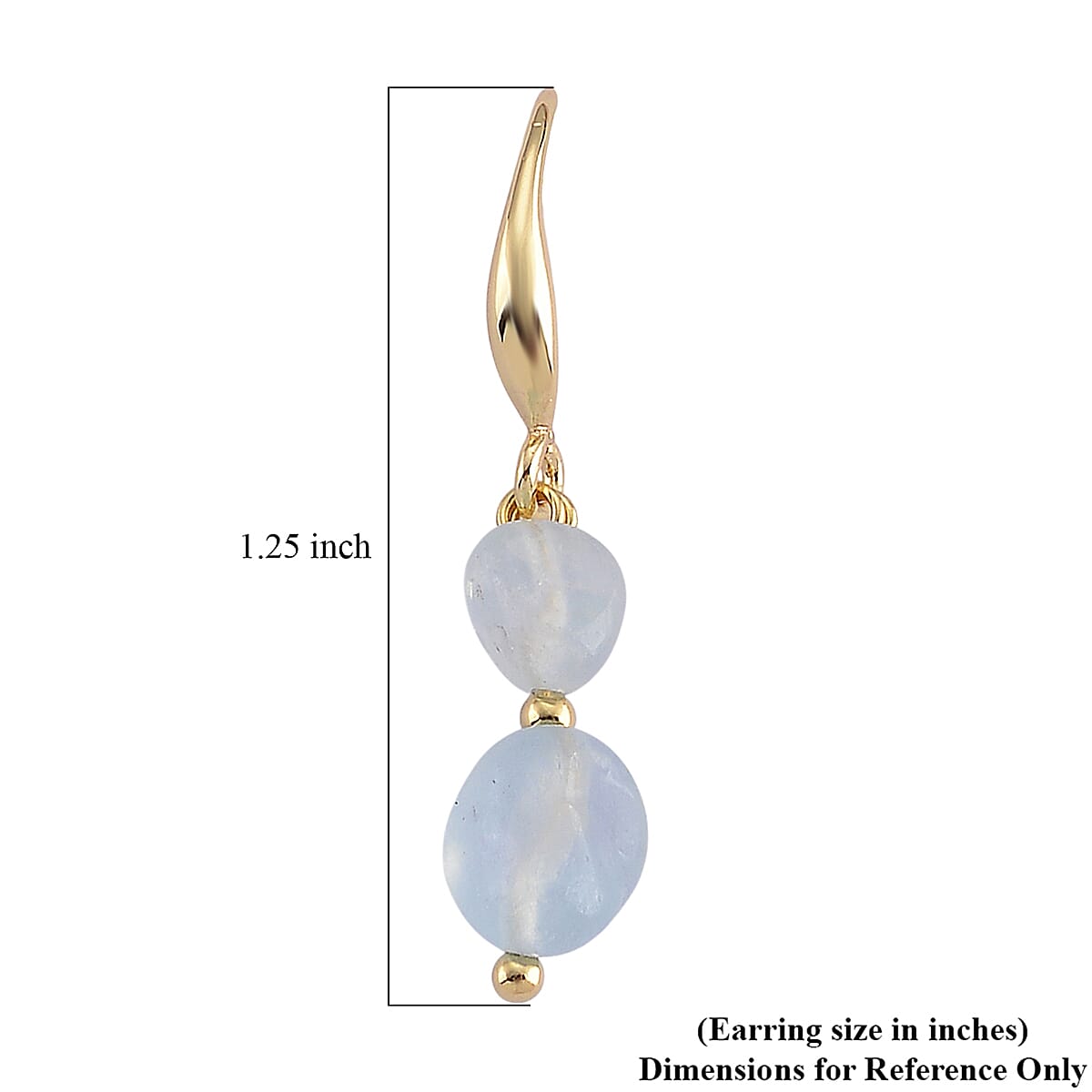 Mangoro Aquamarine 5.00 ctw Earrings in Silvertone