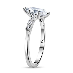 Luxuriant Lab Grown Diamond E-F VS 1.00 ctw Ring in 18K White Gold (Size 7.0) 4.0 Grams